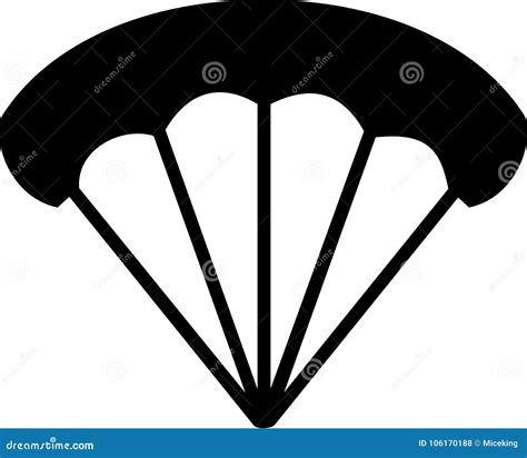 Parachute Icon Stock Vector Illustration Of Aerial 106170188