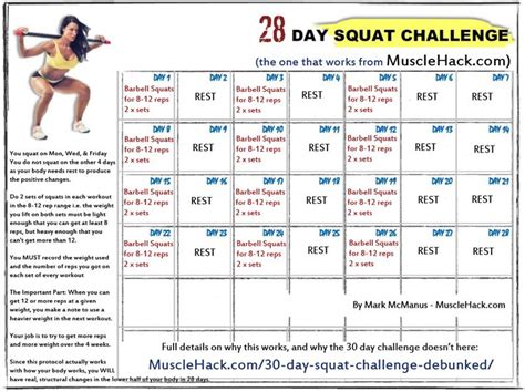 Les 25 Meilleures Idées De La Catégorie 30 Day Squat Challenge Results