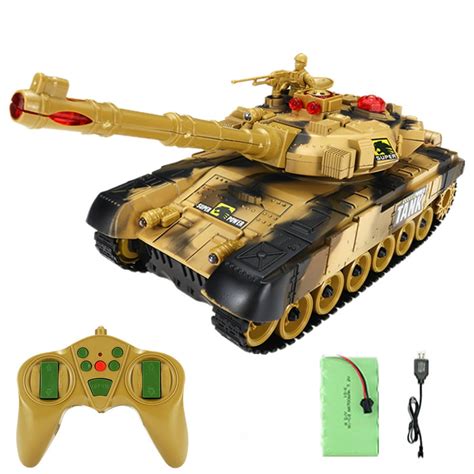 13173 Rc Tank Remote Control Military Battle Tank Toy That Shoots