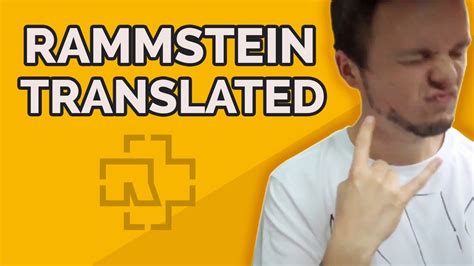 Rammsteins Greatest Lyrics Translated From German To English 🔥 Youtube