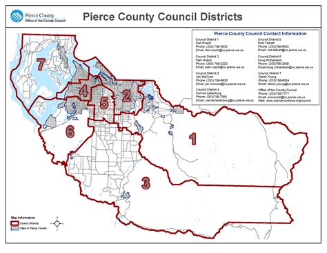 Pierce County Wa Official Website District Maps