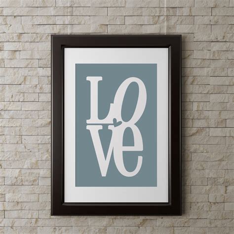 Instant Download Love Wall Art 8x10 Inch Love Wall Art Print Etsy