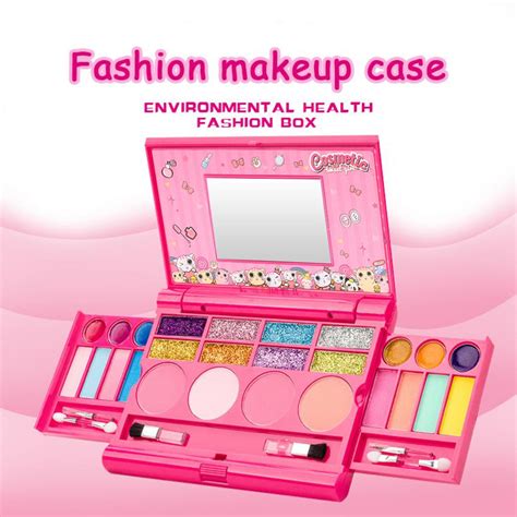 Safety Tested Non Toxic Princess Girls Makeup Kit Fold Out Makeup