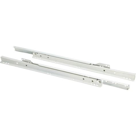 16 European Style Self Closing Drawer Slide White Pack Of Two At