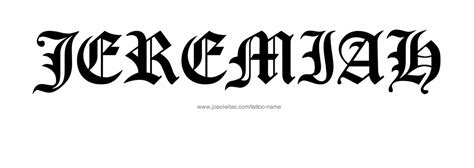 Jeremiah Name Tattoo Designs Old English 2160x766 Wallpaper