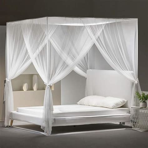 Mosquito Net For Double Bed Szhtfx 4 Corner Post Mosquito Net Bed