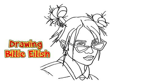How To Draw Billie Eilish Step By Step Easy Drawing Billie Eilish