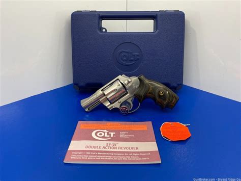 Sold 1998 Colt Sf Vi 38 Special Stainless 2 Ultra Rare Factory