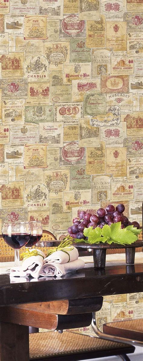 Vintage Wines Feature Wall Wallpaper Wall Wallpaper Unusual Wallpaper