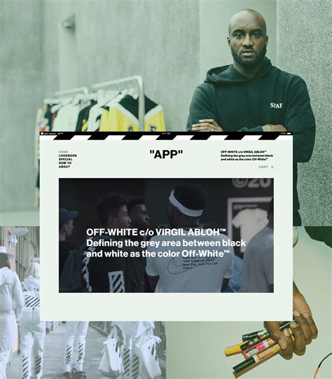 Off White Co Virgil Abloh App Concept On Behance