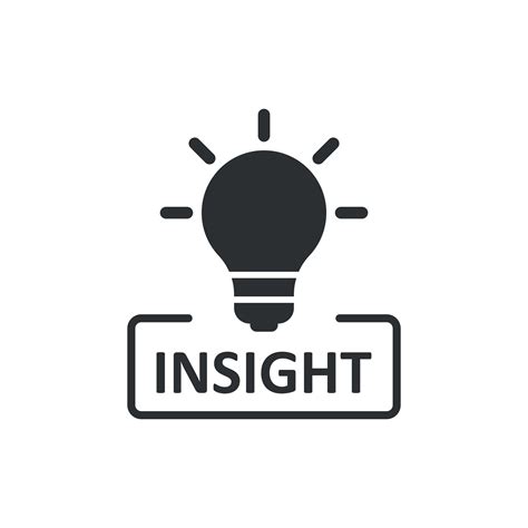 Insight Icon In Flat Style Bulb Vector Illustration On White Isolated