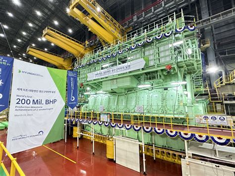 Hyundai Heavy Exceeds 200 Million Bhp In Cumulative Marine Engine