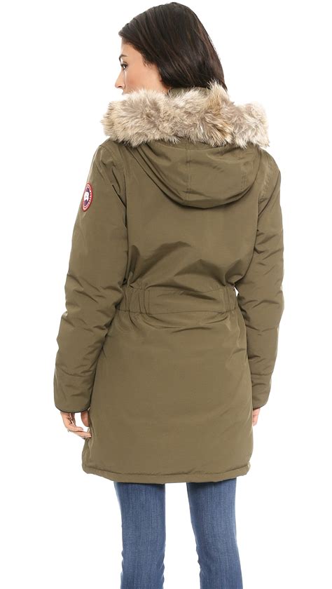 Find outerwear for all weather conditions, plus hats and gloves. Canada Goose Trillium Parka - Black in Green - Lyst