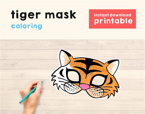Tiger Mask Printable Coloring Pages