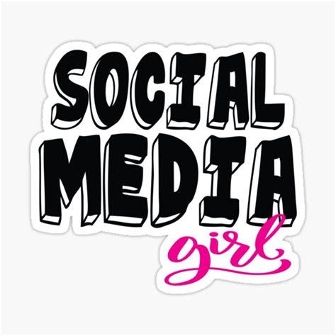 Social Media Girl Digital Marketing Sticker By Projectx23 Redbubble