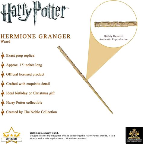 Hermione Granger Wand In A Standard Windowed Box 15in 38cm