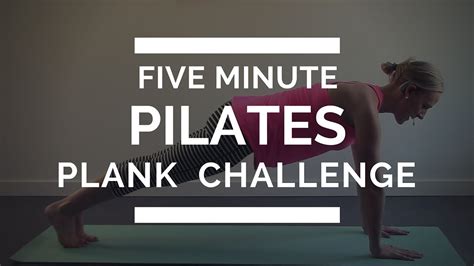 5 Minute Pilates Plank Challenge Youtube