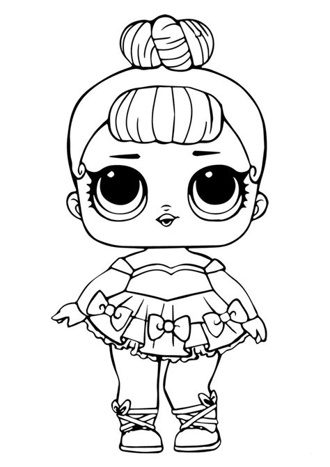 Glitter Lol Dolls Coloring Pages