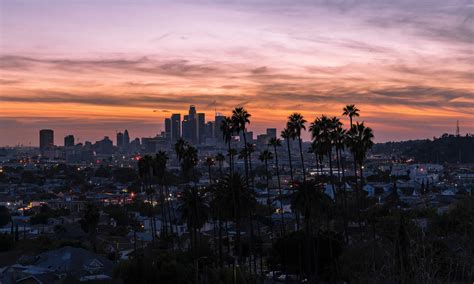 Admirer Un Coucher De Soleil à Los Angeles