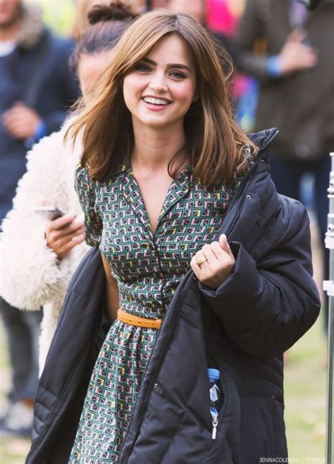 doctor who photocall parliament square 22 august 2014 jenna coleman hair jenna coleman