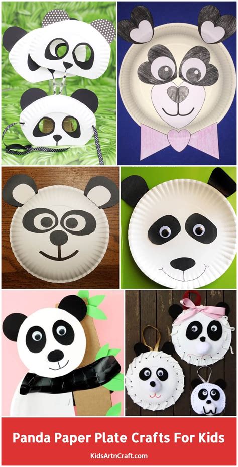 Panda Paper Plate Crafts For Kids Kids Art And Craft