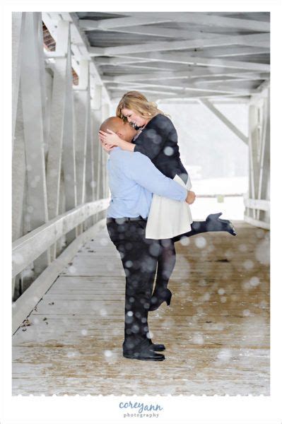 Winter Covered Bridge Engagement Session With Kelli And Matthew Corey