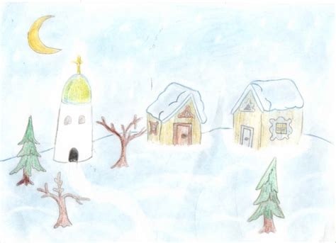Jak Narysować Zimowy Ołówek W Etapach Dla Początkujących I Dzieci Jak
