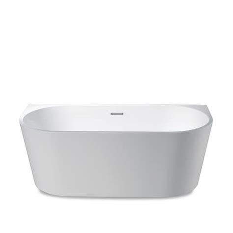 Ove Decors Riley 60 Inch Freestanding Tub In White The Home Depot Canada