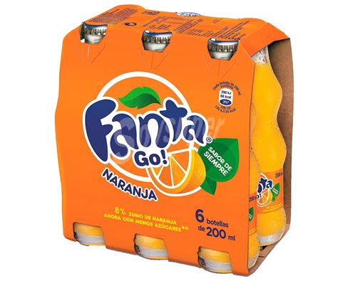 Fanta Refresco Naranja Pack 6 Botella 200 Ml
