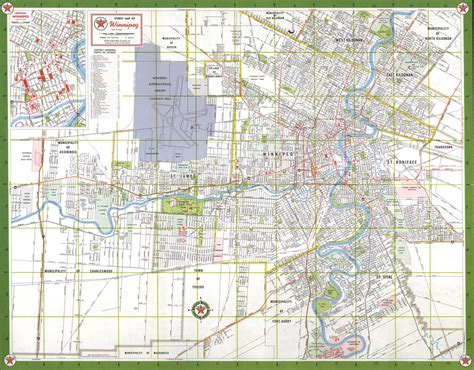 Street Map Of The City Of Winnipeg Manitoba 1963 Flickr