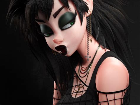 Build A Stylized Goth Girl In Maya And Zbrush · 3dtotal · Learn Create Share
