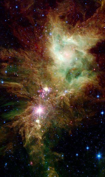 Ngc2264 The Christmas Tree Cluster Nebula Space Pictures Spitzer