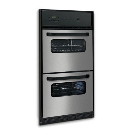 Frigidaire Gallery 24 In Double Gas Wall Oven Stainless Steel At