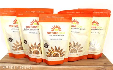 Healthy Snacking With Naturebox Happiness Is Homemade