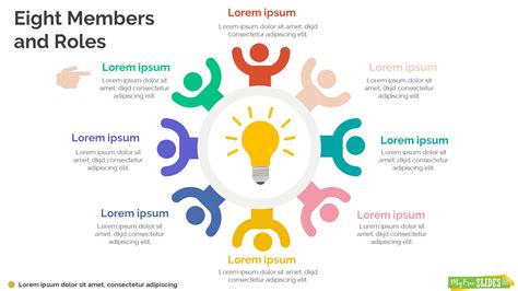 Eight Members And Roles Infographic Template Myfreeslides