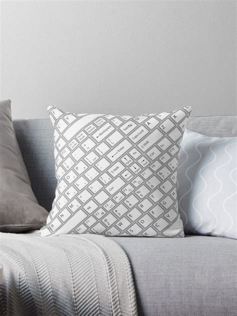 Keyboarded Throw Pillow By Grandeduc