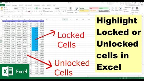 Highlight Locked Or Unlocked Cells In Excel Using Conditional Formatting YouTube