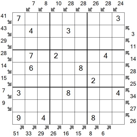 Little Killer Sudoku Easy Sudoku