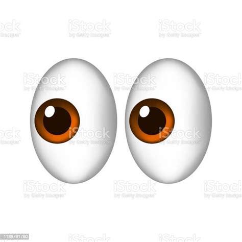 Pair Of Cartoon Eyes Stock Illustration Download Image Now Abstract