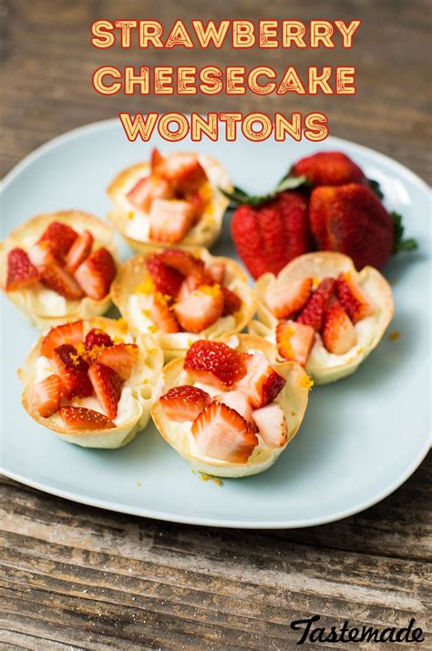 Most commercially available wonton wrappers are definitely not gluten free, so finding a reliable gluten free recipe is a must. Strawberry Cheesecake Wonton Cups | Recipe (With images ...