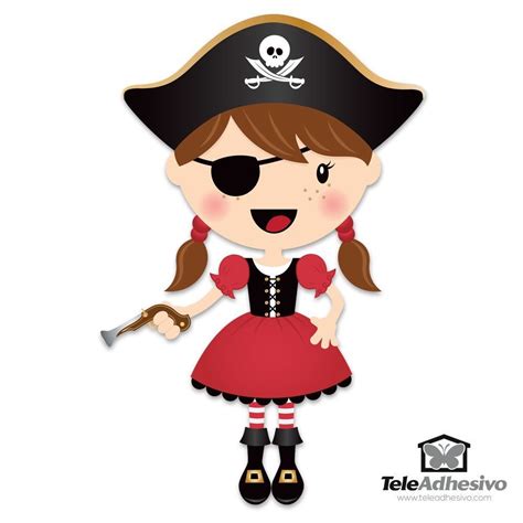 Vinilos Infantiles La Pequeña Pirata Trabuco Vinilo Pared Piratas