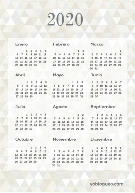 Descarga Este Calendario En Tonos Crema Gratuito En Nuestro Blog Hay