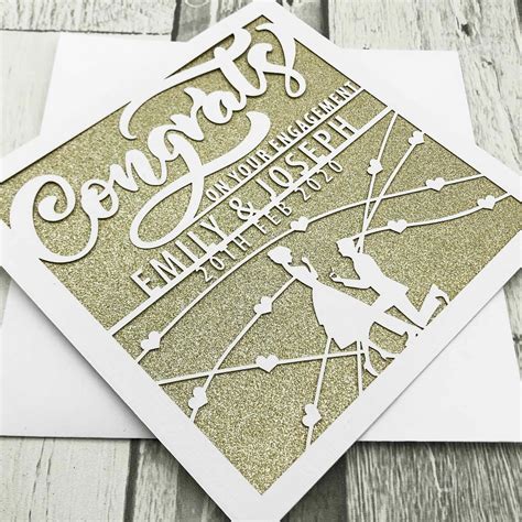 Personalised Engagement Card On Your Engagement Day Happy Etsy Uk