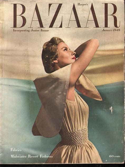 Harpers Bazaar January 1949 Fashion Magazine