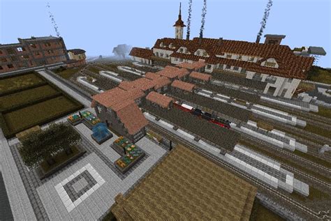 Oldschool Realistic Train Station Minecraft Map