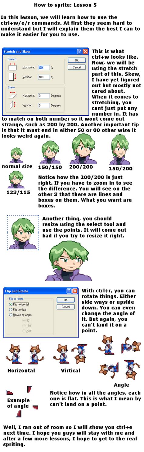 How To Sprite Lesson 5 Command Examples Part 1 By Necrolichmon On