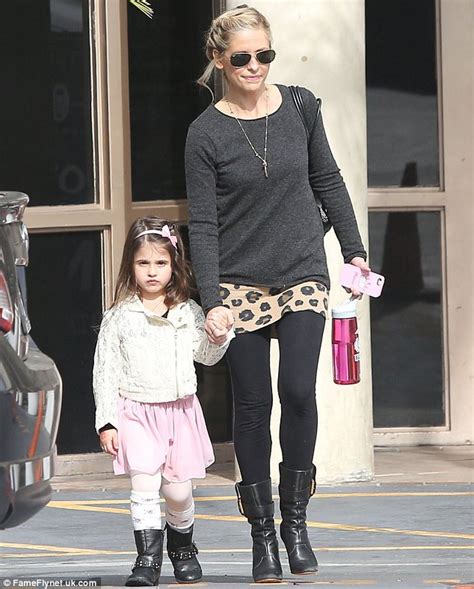 Sarah Michelle Gellar And Her Daughter Charlotte Coordinate In Matching