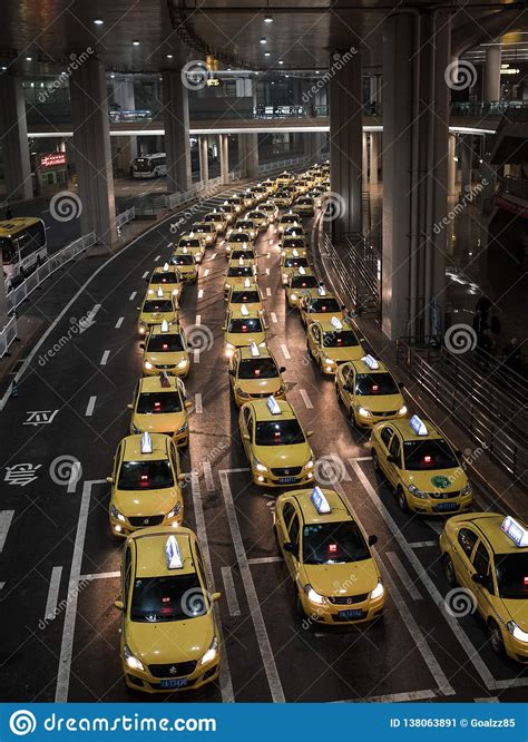 Chongqing Jiangbei Airport T3 Taxi 2019 Editorial Photo Image Of
