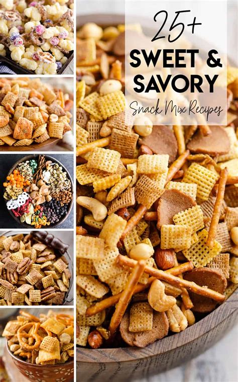 Sweet And Savory Snack Mix Recipes