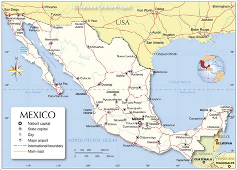 Political Map Of Mexico And Central America